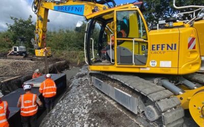 Box culverts getting installed over the bank holiday weekend