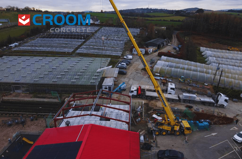 200 mm deep hollowcore and stairs for the Village at Wheelock’s, Enniscorthy, Co. Wexford